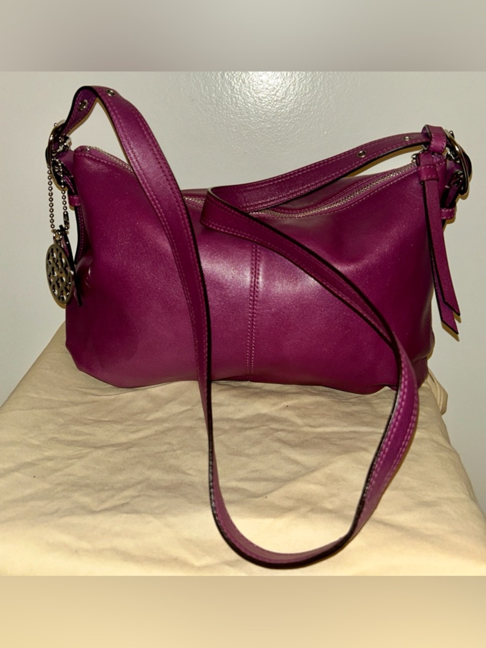 Coach Madison Convertible Leather Shoulder Bag . Dust Bag Included - Picture 3 of 10